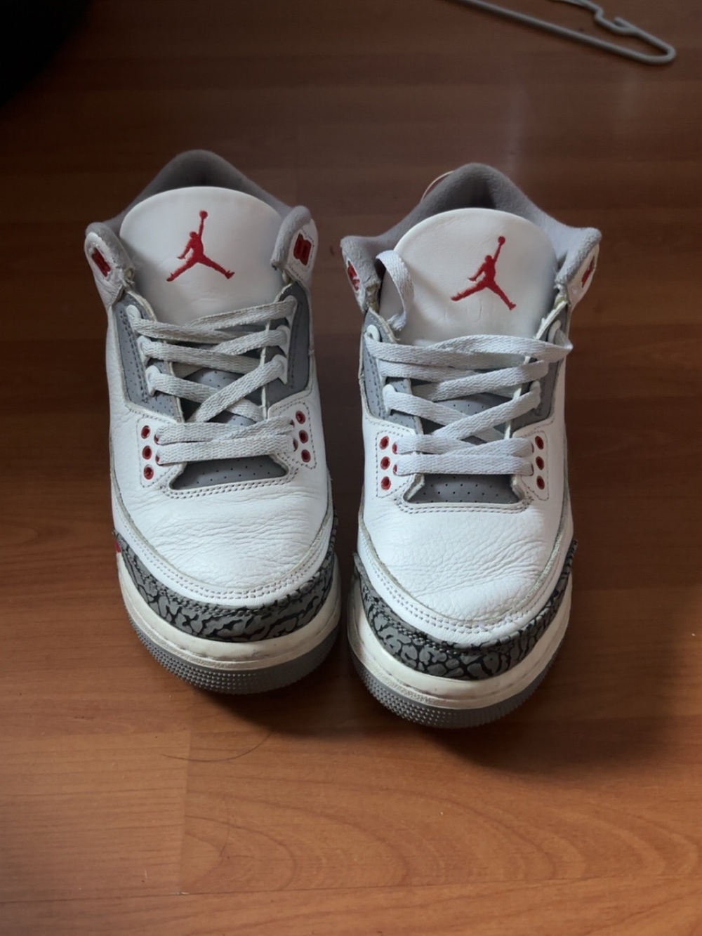 Jordan White and Red Retro-Style Women's Sneakers